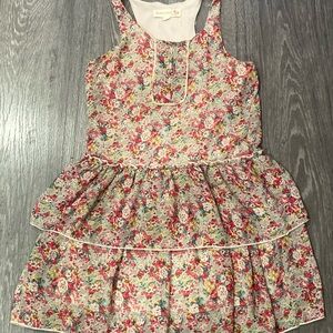 Rachael & Chloe Pink and Red Tiered Casual Sundress